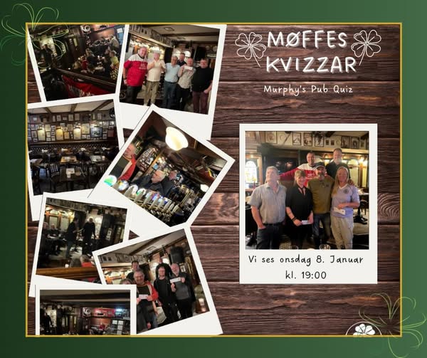 Murphy's | Nightcrawl.dk | 🎉 MØFFES KVIZZAR 🎉

Så er vi klar igen! Kom og vær med i m...