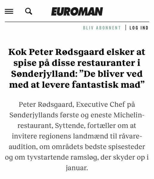 Visselulles Vinbar | Nightcrawl.dk | Vi er nævnt i Euroman! 🗞️🤩

Peter Rødsgaard, Executive Che...