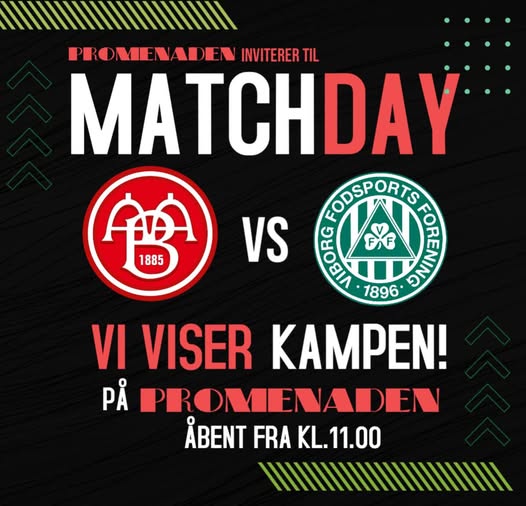 Promenaden | Nightcrawl.dk | AaB tager imod Viborg FF på hjemmebane! ⚽️
… og Promenaden å...