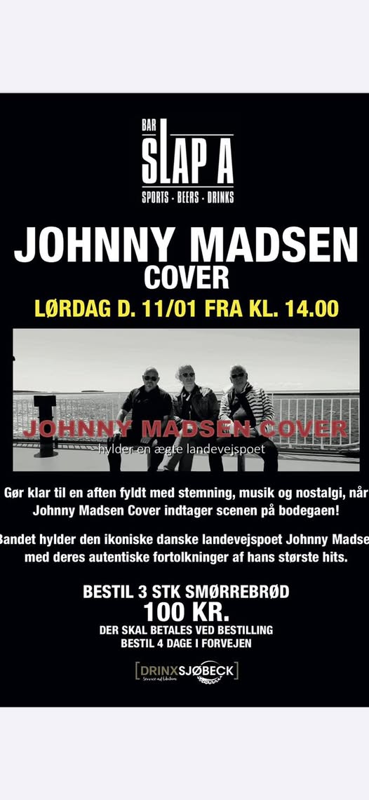 Bar Slap A | Nightcrawl.dk | Jubiiiiiii så er det på lørdag den 11-1-25 at Johnny Madsen ...