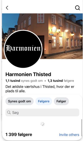 Harmonien | Nightcrawl.dk | Vi er så tæt på at Harmonien har 1.500 følgere. 

Når vi når...