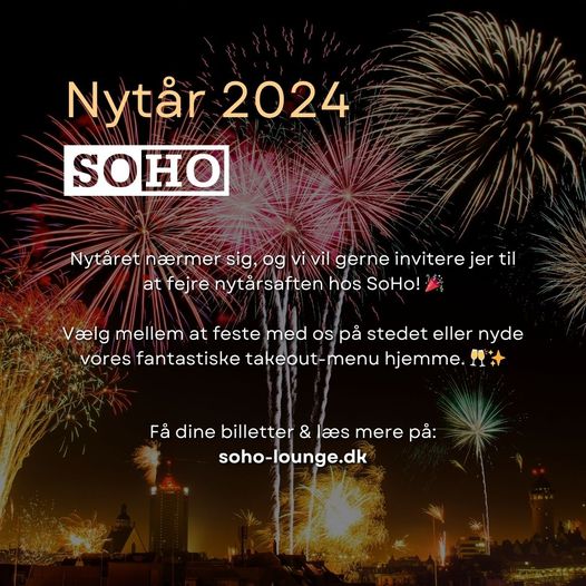 SOHO Roskilde | Nightcrawl.dk | Hold nytårsaften på SoHo! 🎉

Vi sørger for festen, drinksen...