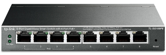 8-Port Gigabit Easy Smart Switch with 4-Port PoE+