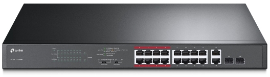 18-Port Gigabit Rackmount  Switch with 16-Port PoE+
