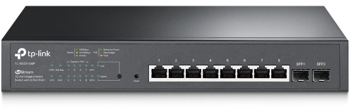 JetStream™ 10-Port Gigabit Smart Switch with 8-Port PoE+