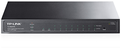 8-Port Gigabit Smart PoE+ Switch with 2 SFP Slots