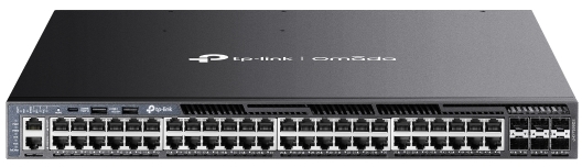 Omada 48-PortGigabit Stackable L3 Managed PoE+ Switch with 6 10GE SFP+ Slots