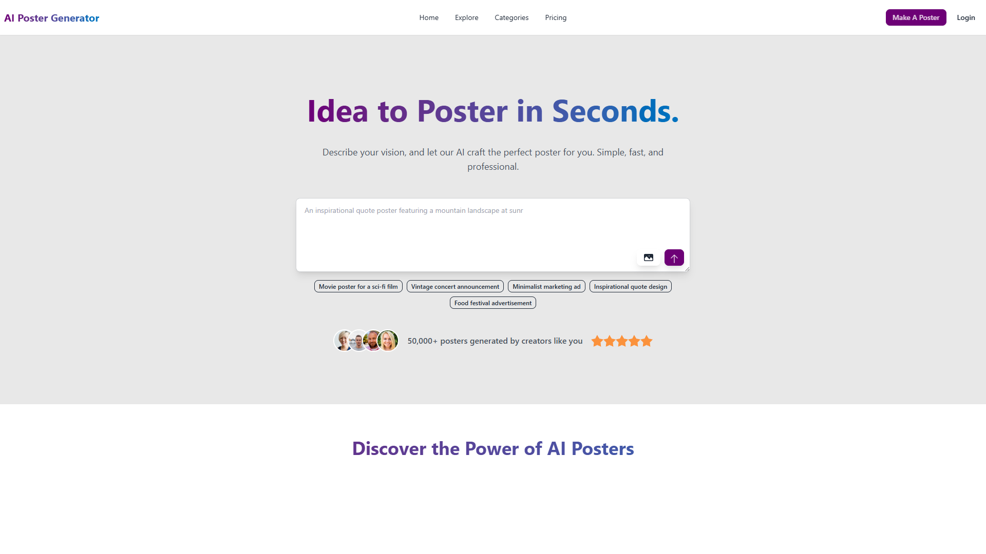 AI Poster Generator AI Poster Generator