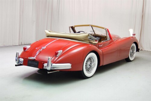 1955 Jaguar XK 140 Roadster Red Tan 07