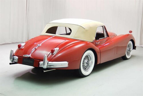 1955 Jaguar XK 140 Roadster Red Tan 04