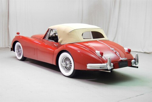 1955 Jaguar XK 140 Roadster Red Tan 03