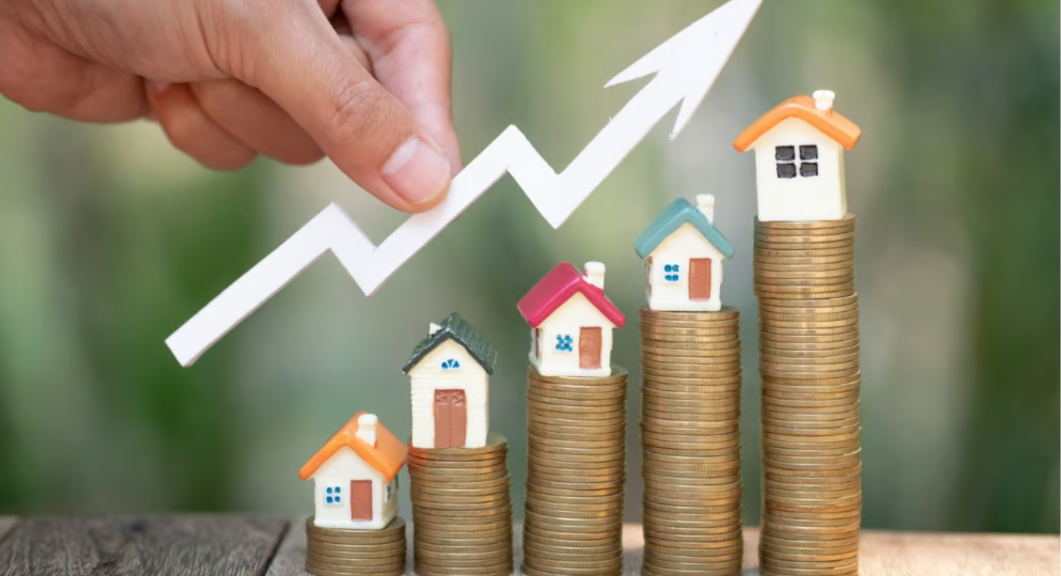 Quarterly increase in home prices at a ...