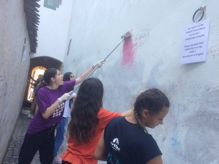 doua-grupuri-de-voluntari-au-zugravit-strada-sforii