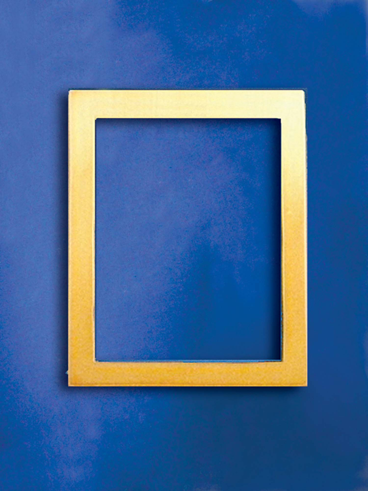 Photo Frame Gold Thick Rectangle