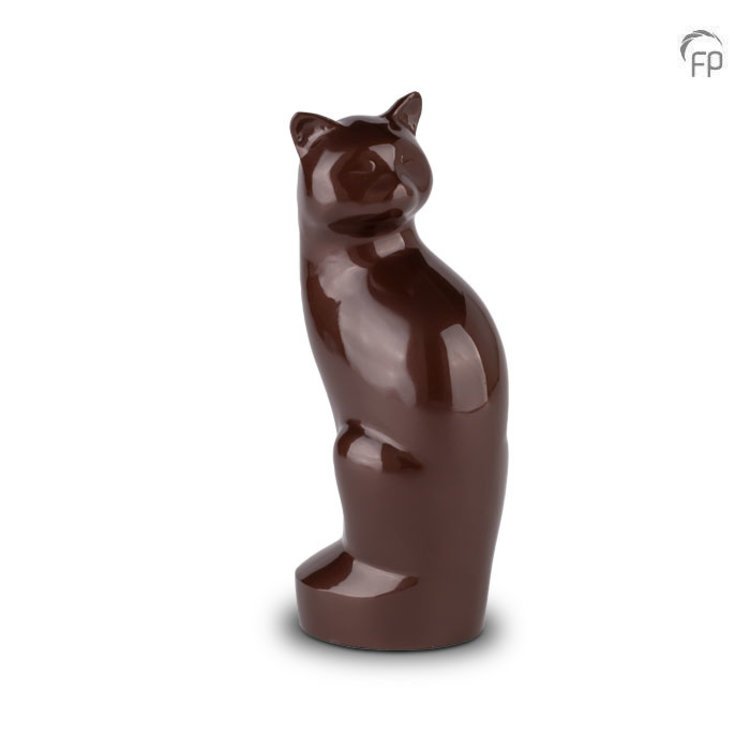 Terry Bear Metal Pet Urn Brown Cat - HU 262