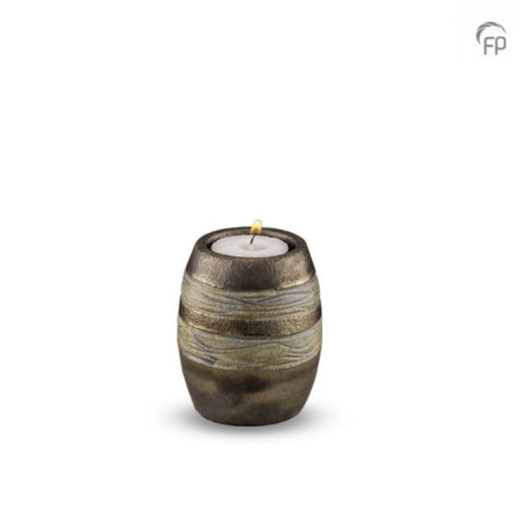 Pottery Bonny Ceramic Candle Holder Metallic - KU 306K