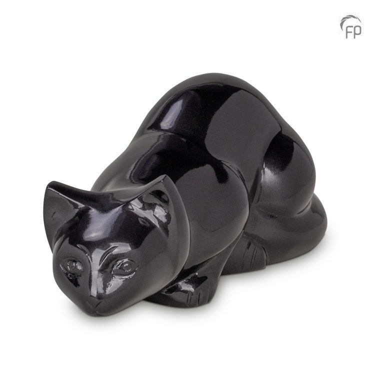 Terry Bear Metal Pet Urn Black Cat - HU 266