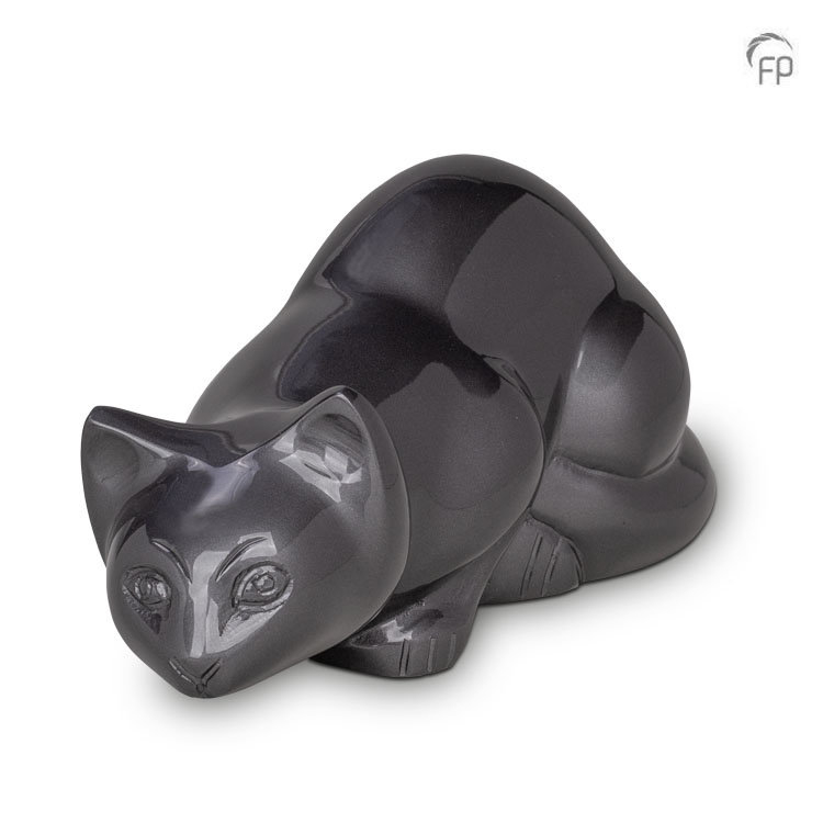 Terry Bear Metal Pet Urn Grey Cat - HU 268