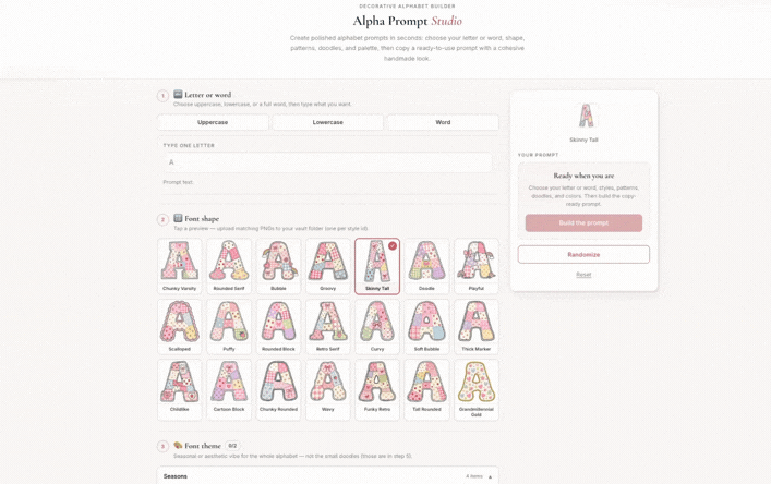 Preview: Alpha Prompt Studio
