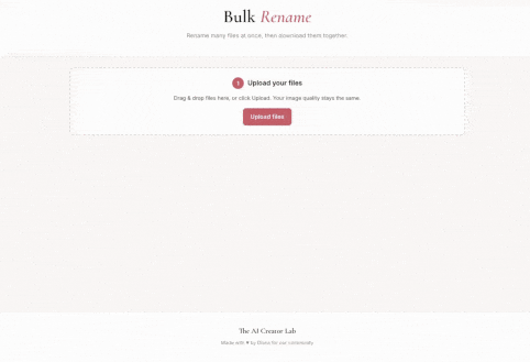 Preview: Bulk File Renamer