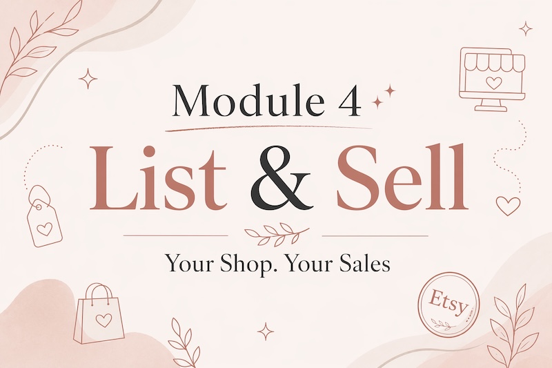 Module 4 — List & Sell: Your Shop, Your Sales