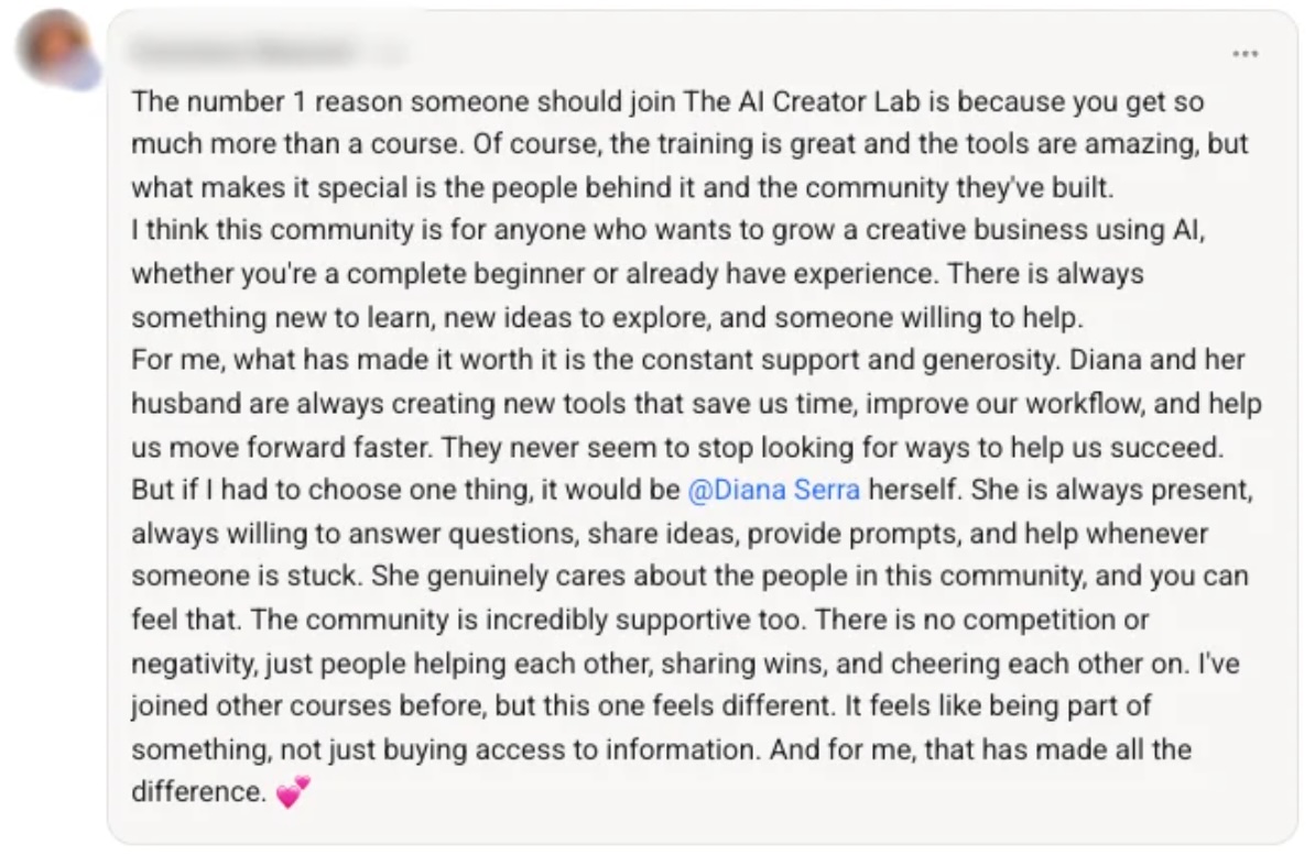 Review by AI Creator Lab member