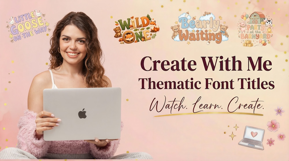 Create With Me workshop: designing thematic font titles with AI