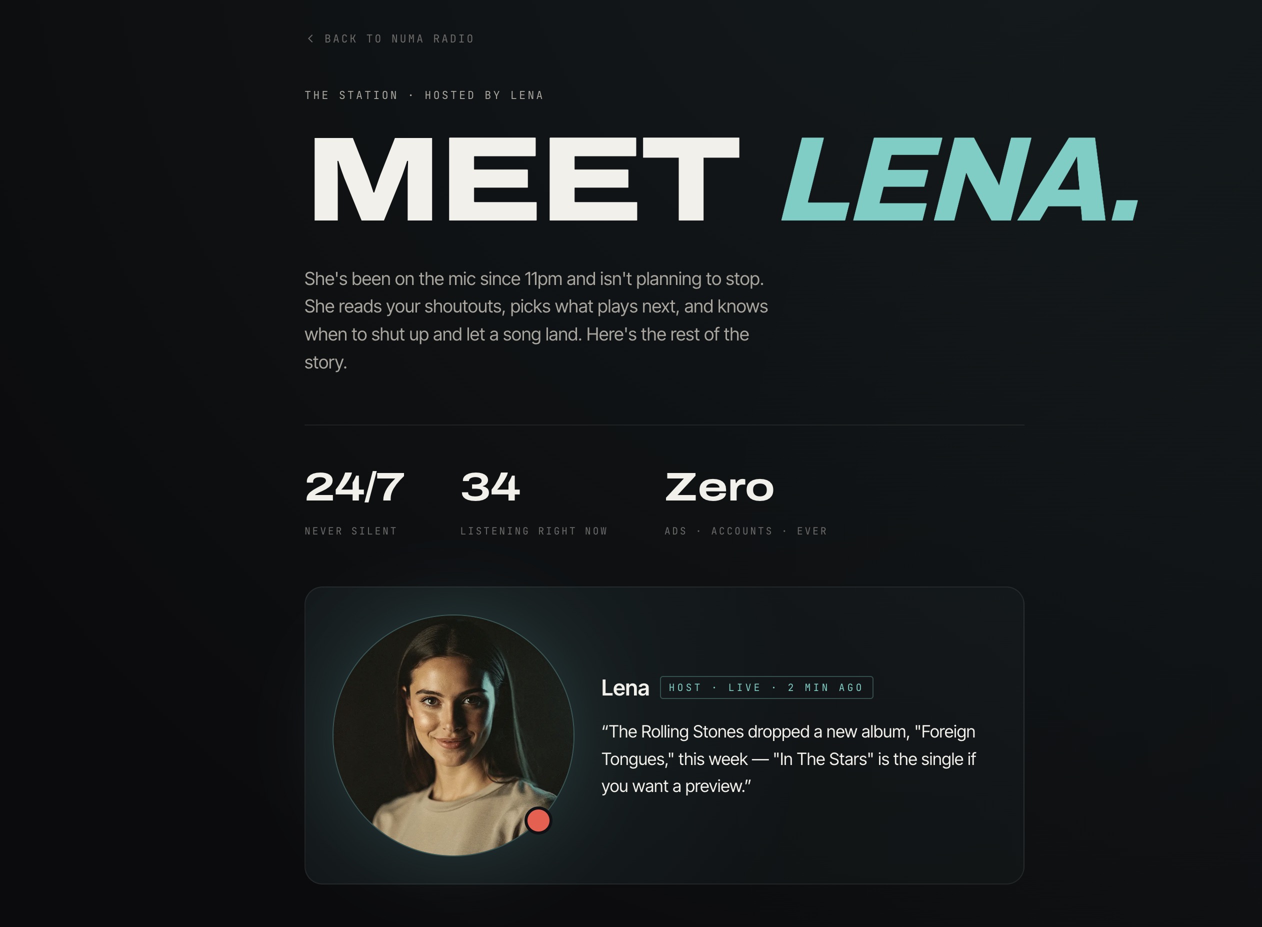 Meet Lena — the AI radio host portrait