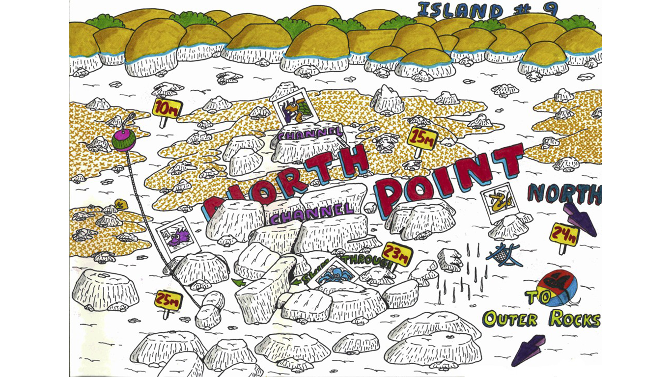 Map of North Point dive site