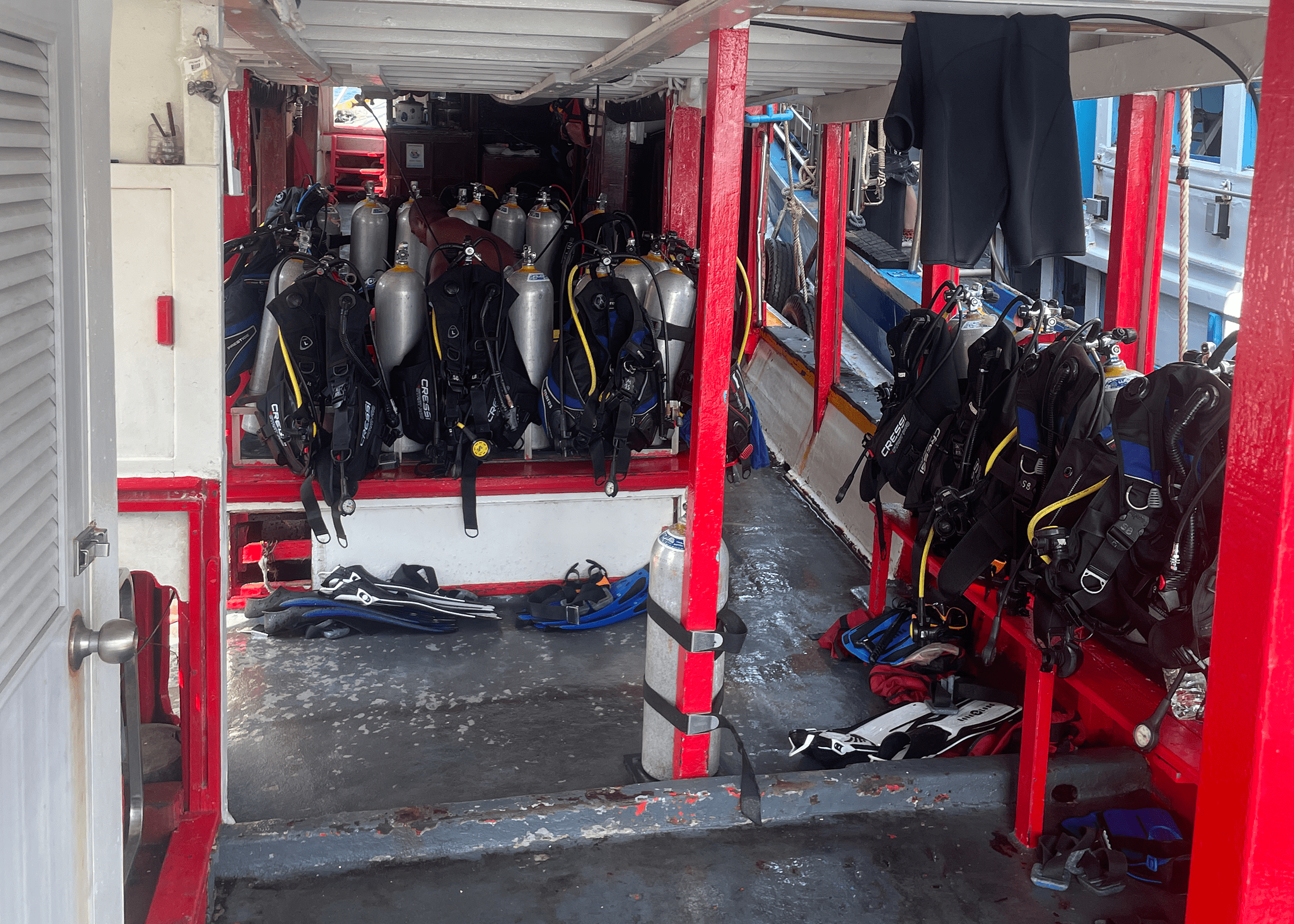 Here's the dive prep