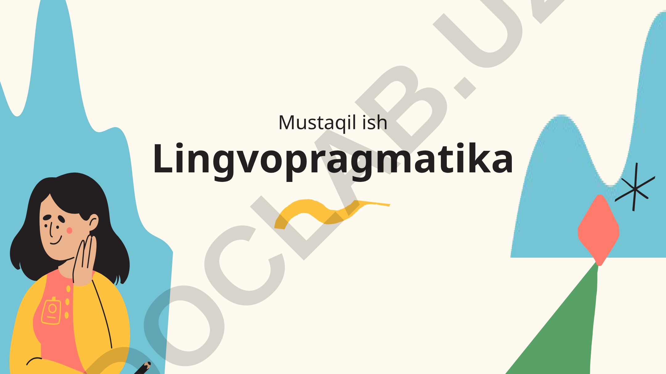 Lingvopragmatika taqdimoti