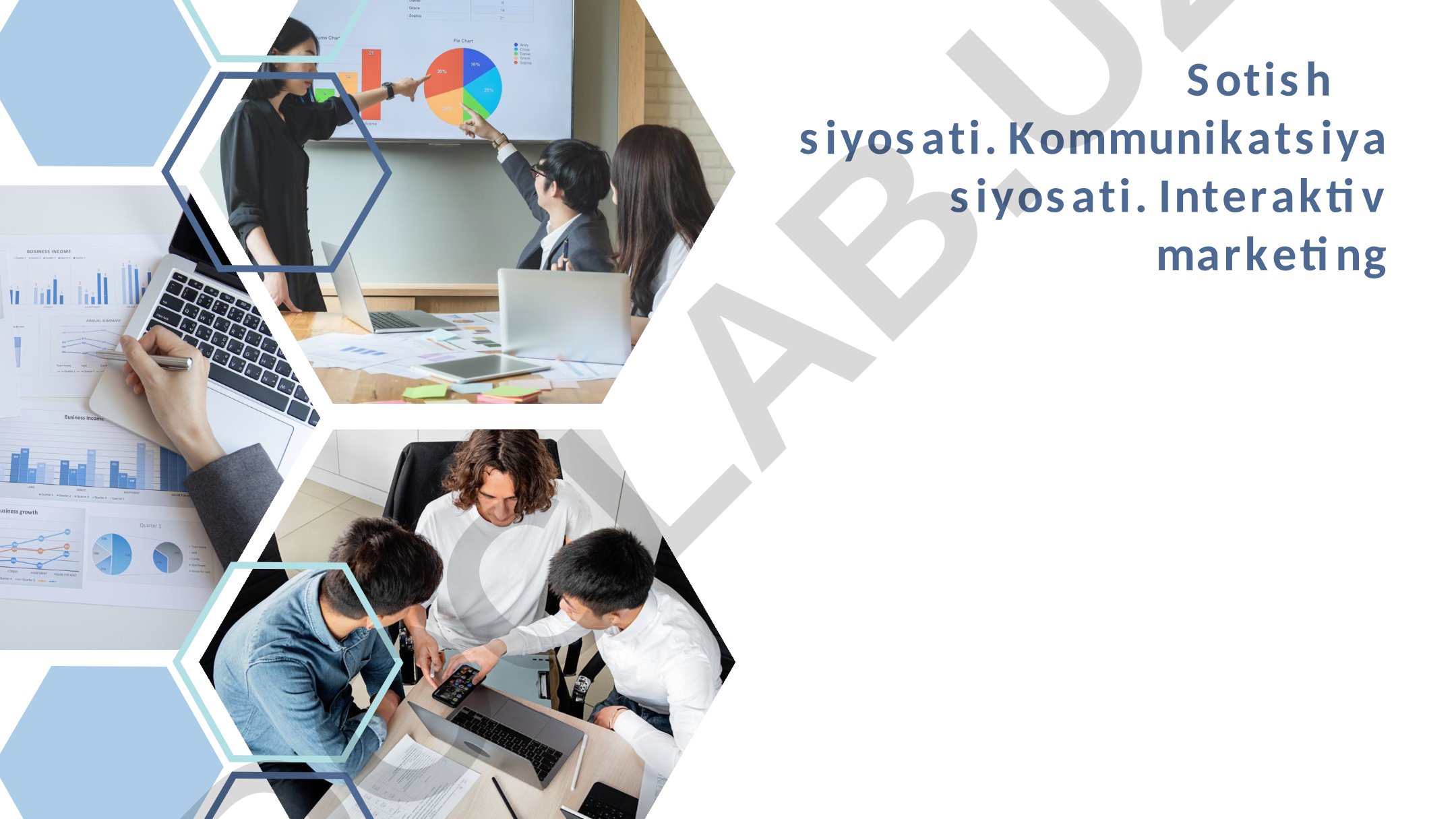 Marketing siyosati taqdimoti