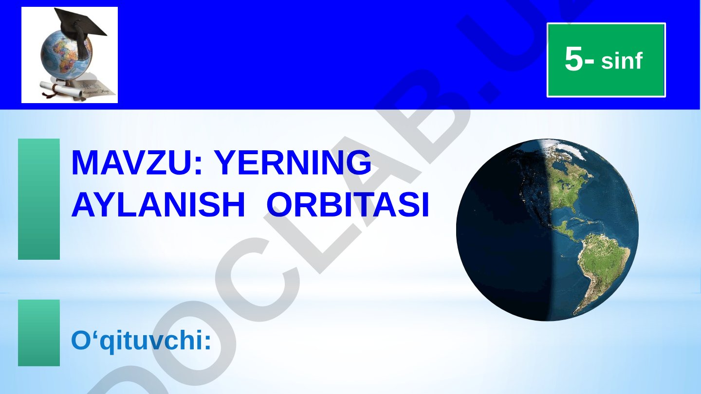 Yerning aylanishi taqdimoti