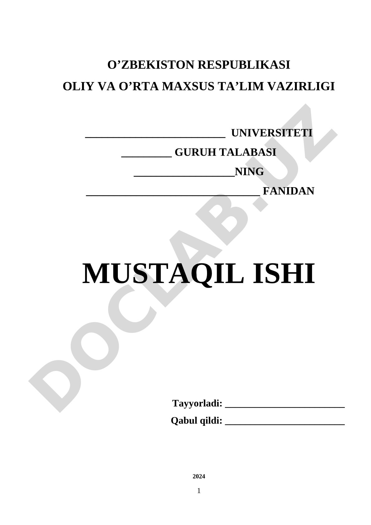 Yurak ishemik kasalligi mustaqil ishi
