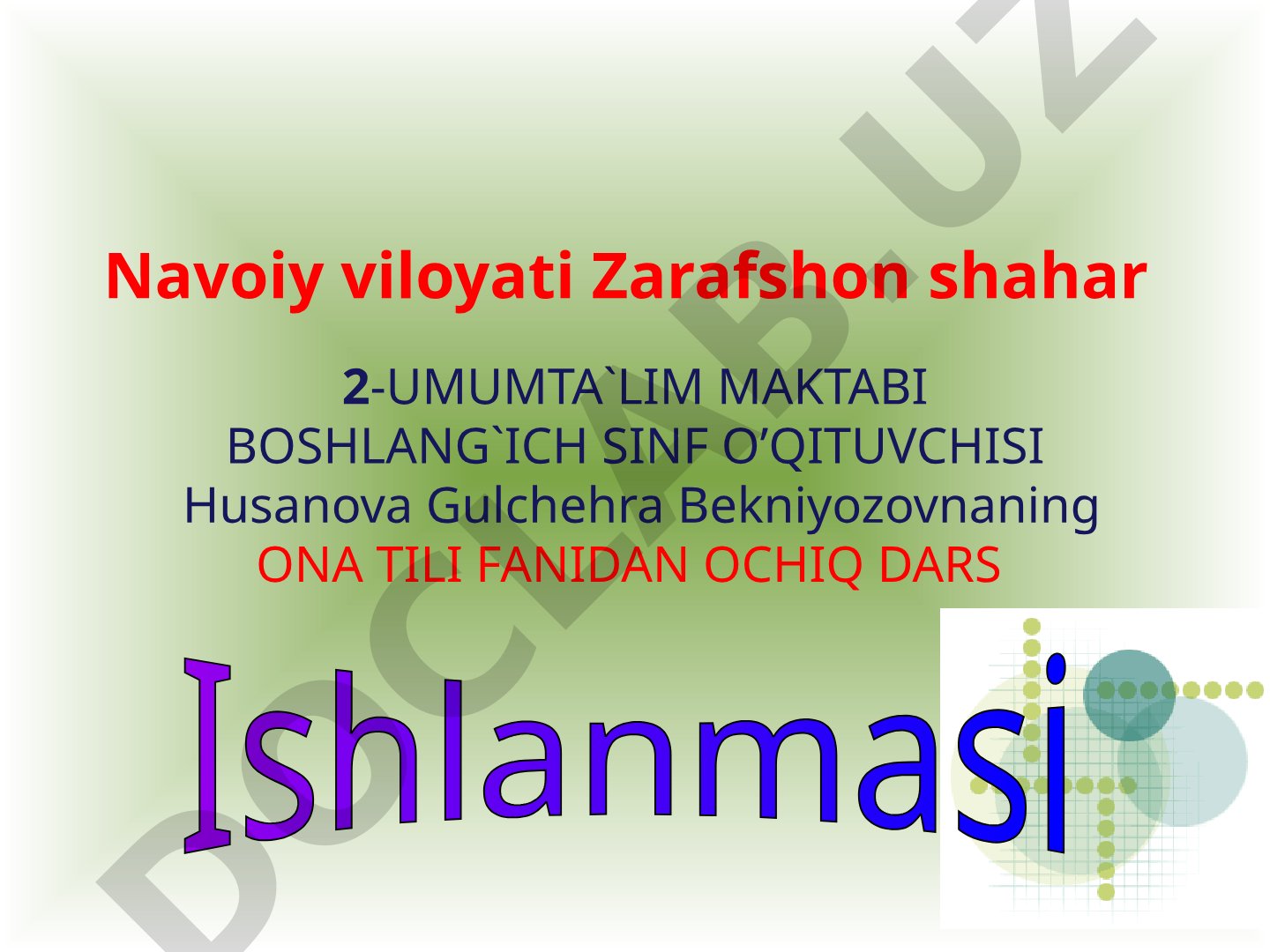 Ona tili dars taqdimoti