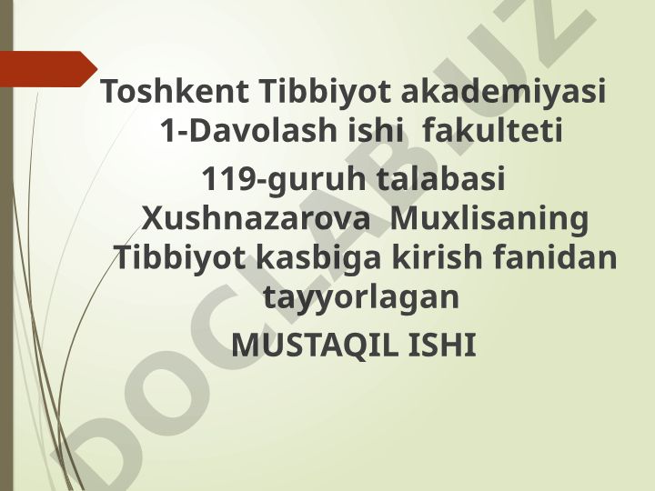 Turli yoshdagi sog’lom va bemor bolalar gigienasi
