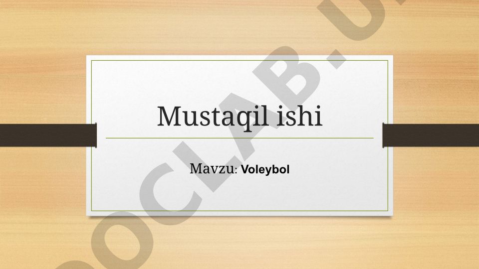 Voleybol