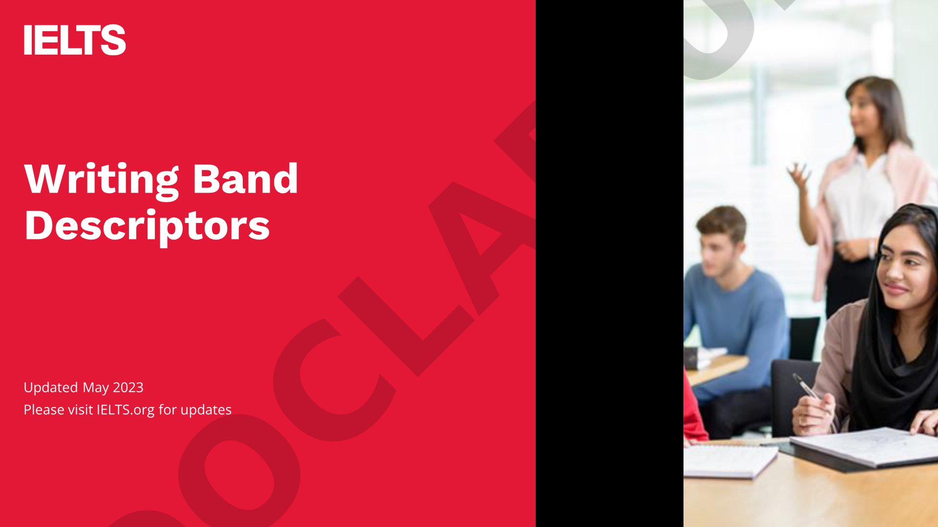 IELTS Writing Band Descriptors