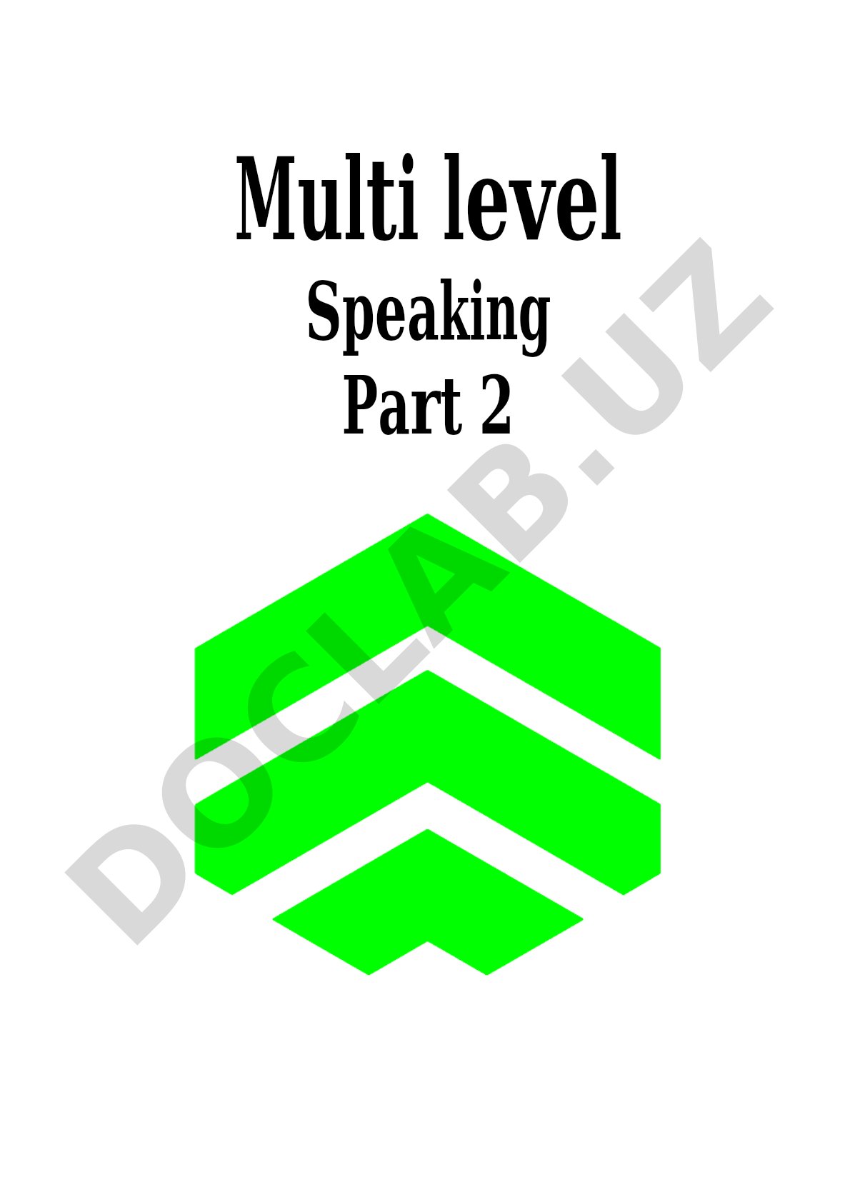 IELTS Speaking Part 2 topics