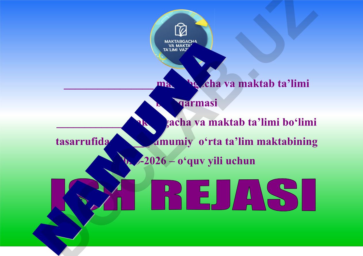 2025-2026-o'quv yili uchun pedagog xodimlarning dolzarb vazifalari