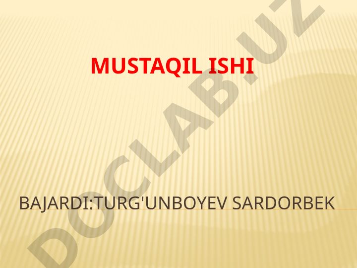 Tuproqlarning hosil bo'lishi va uning biologik asoslari
