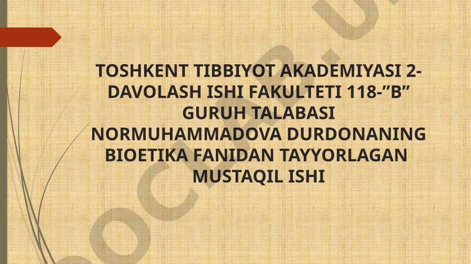 Gippokratning tibbiy etika shakllanishidagi o'rni