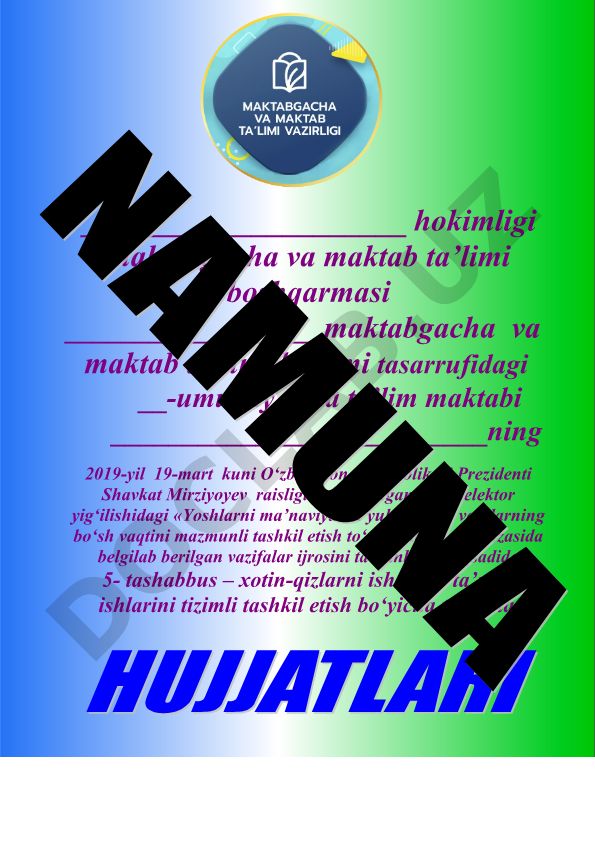 O‘quvchi-yoshlar bilan ishlash va bo‘sh vaqtni mazmunli tashkil etish chora-tadbirlari