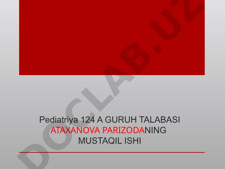 Tashqi a’zo asalliklari