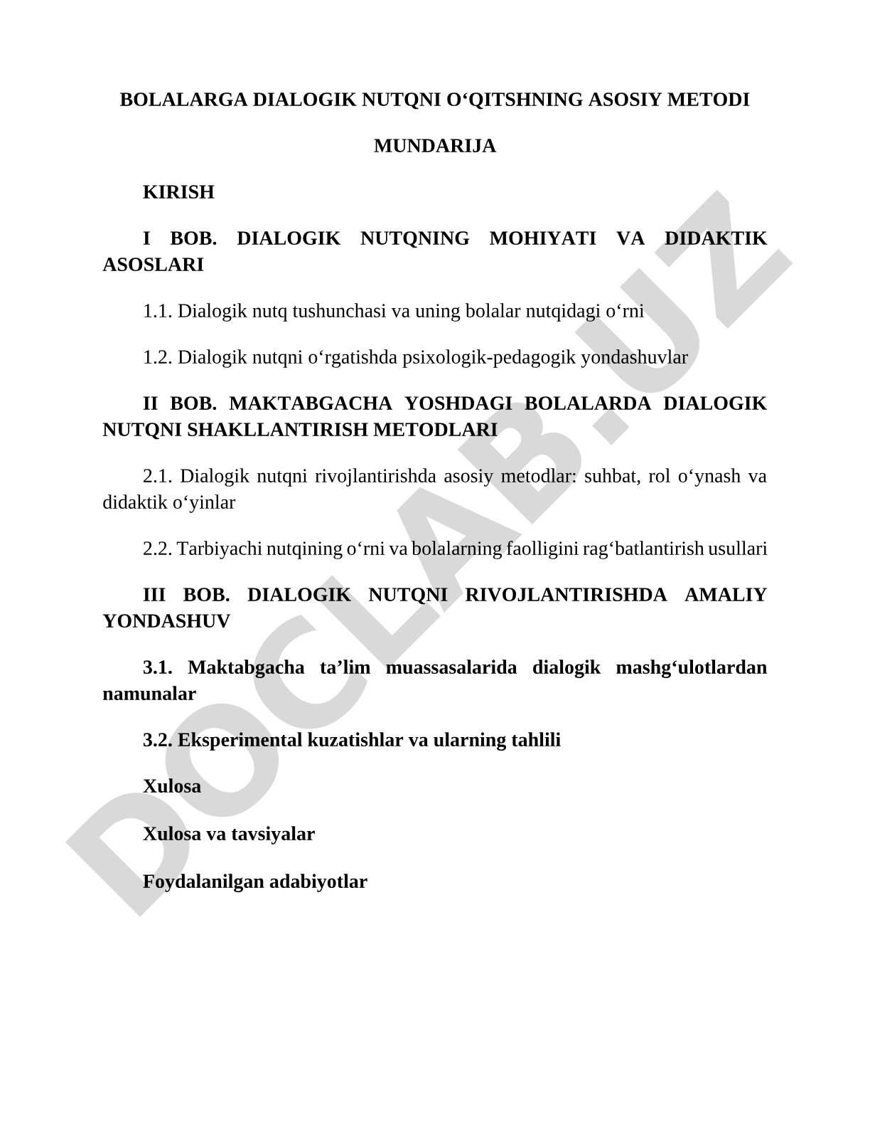 Dialogik Nutqni O'qitish Metodikasi