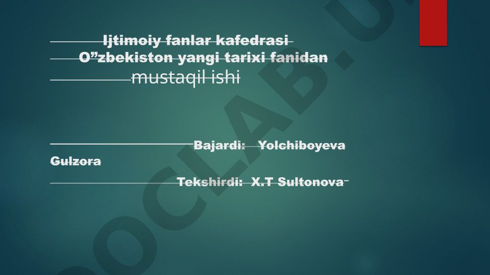 Yuksak manaviyatli yoshlarni tarbiyalashda O’rta Osiyo allomalarining ilmiy merosi o’rni