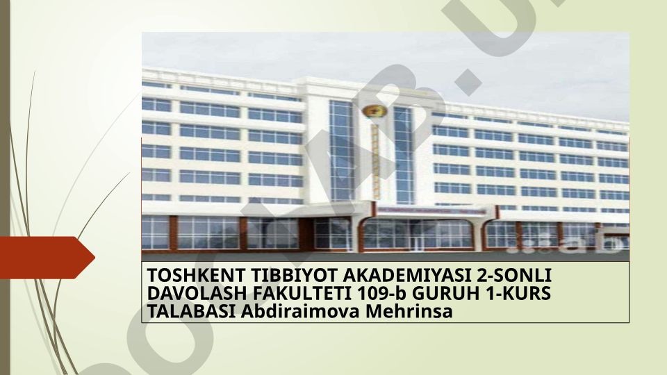 Xirurgik bemor bolalarni tekshirish usullari va bolalar xirurgiyasining o'ziga xos xususiyatlari