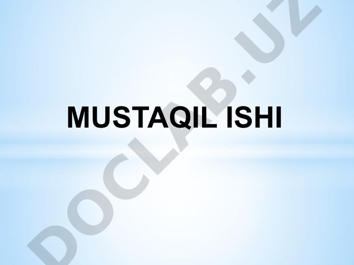 Xenderson nazariyasiga ko'ra o'z o'zini parvarish qilish