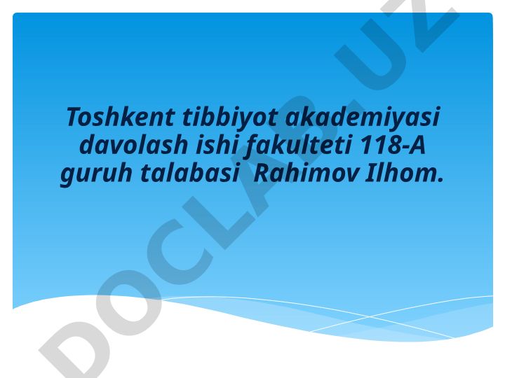 Tibbiyot tarixi fanining shakllanishi va rivojlanishi