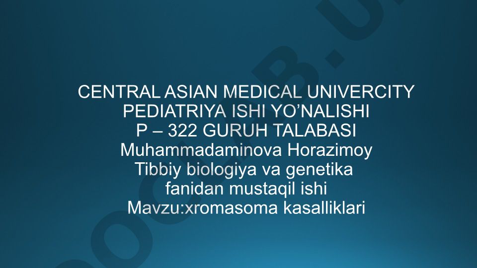 Xromosoma kasalliklari